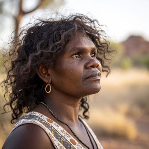 Arrernte woman from Central Australia around Alice Springs and the MacDonnell Ranges, Northern Territory, Australia., related phenotype reference