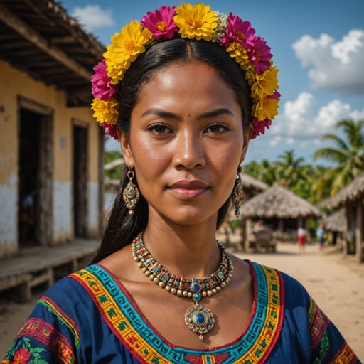 Asian Belizean woman from Belize — related phenotype reference