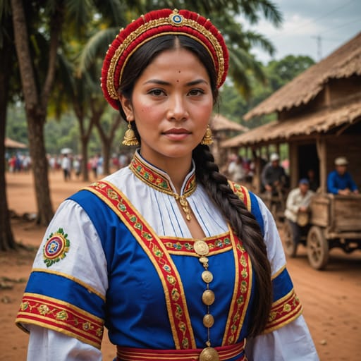 Asian Paraguayan woman from Paraguay