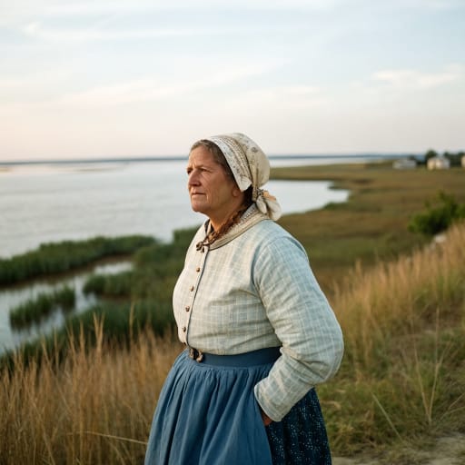 Assateague woman from The Atlantic side of the Delmarva Peninsula: the coastal bays, barrier islands and upper Pocomoke River in present Worcester County, Maryland, reaching into southern Delaware and the Virginia border area, United States., related phenotype reference