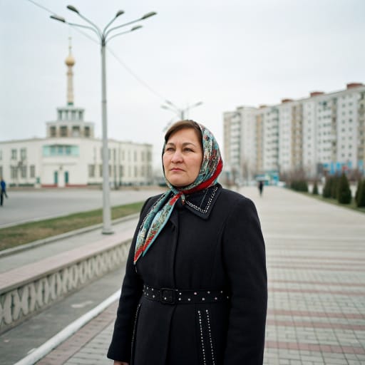 Astrakhan Tatars woman from The lower Volga and Volga delta in Astrakhan Oblast, Russia, centered on the city of Astrakhan and the surrounding villages.
