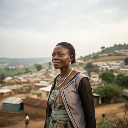 Avatime woman from The Avatime hills in the Ho West District of Ghana's Volta Region, a cluster of towns including Vane, Amedzofe, Gbadzeme and Biakpa, near the Togo border, related phenotype reference