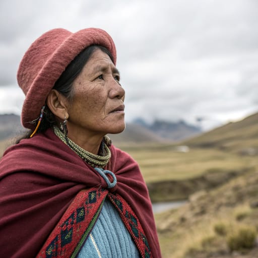 Ayarmaca woman from Uplands northwest of Cusco, between the Cusco Valley and the Urubamba River, southern highlands of Peru