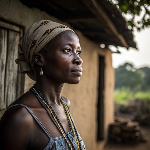 Bafaw woman from Meme Division of the Southwest Region, in and around the town of Kumba, Cameroon, related phenotype reference