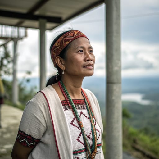 Bagobo woman from Slopes of Mount Apo and the western Davao Gulf hinterland in southeastern Mindanao, Philippines (Davao City, Davao del Sur, Cotabato)
