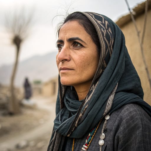 Baharlu woman from Fars province, southern Iran, concentrated around Neyriz, Darab and Fasa, with older tribal associations near Hamadan in the northwest
