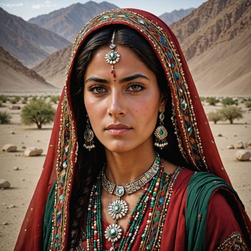 Balochi woman from Pakistan-Iran-Afghanistan (Balochistan) — South Asia