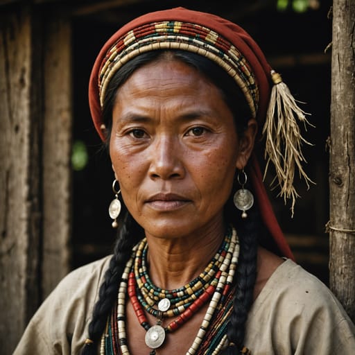 Banguingui woman from Sulu Archipelago, Basilan and the Zamboanga Peninsula in the southern Philippines; originally Balangingi Island in the Samales group of Sulu