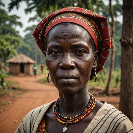 Banyankole woman from Western Uganda, traditional dress, alternate reference 2, Ethnic Erotic phenotype catalog
