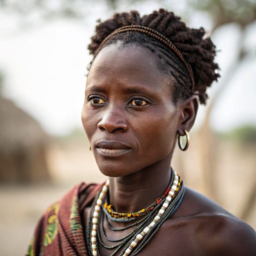 Bariba woman from Borgu (Benin, Nigeria)