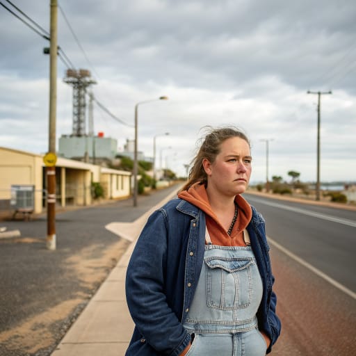 Barngarla woman from Eastern Eyre Peninsula, South Australia, Australia, along the western shore of Spencer Gulf from Port Augusta and Whyalla south toward Port Lincoln, related phenotype reference