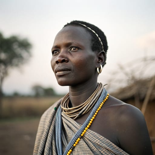 Baruuli woman from Buruuli, central Uganda, mainly Nakasongola District, south of Lake Kyoga, related phenotype reference