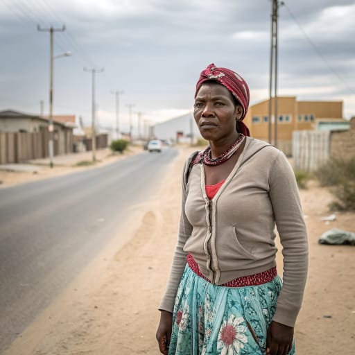 Basters woman from Rehoboth and the surrounding Rehoboth Gebiet in central Namibia, south of Windhoek; originally the northern Cape frontier of South Africa., related phenotype reference