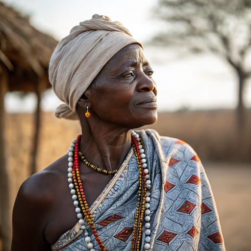 Batammariba woman from Koutammakou, Atakora highlands, northern Togo and northwestern Benin — Western Africa