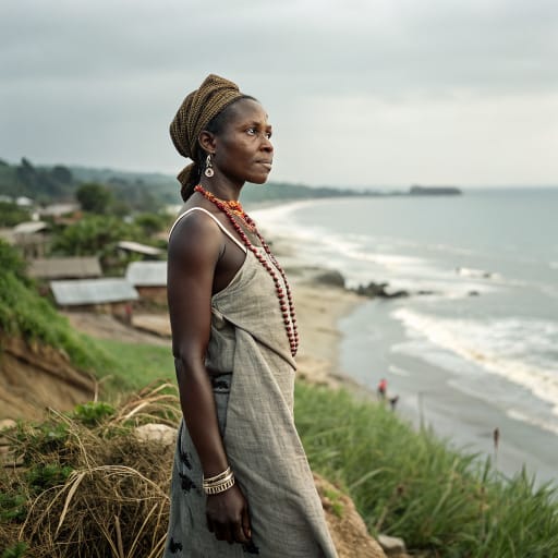 Batanga woman from Atlantic coast of southern Cameroon around Kribi (Océan department, South Region), from Londji to Campo; related communities on the coast of Equatorial Guinea and northern Gabon., related phenotype reference