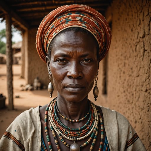 Bedik woman from Bassari Country, Kédougou Region, southeastern Senegal