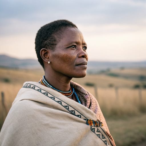 Bhaca woman from Mount Frere (KwaBhaca) and surrounding uplands of the Eastern Cape, in the former Transkei, and the Umzimkhulu area of southern KwaZulu-Natal, South Africa, related phenotype reference