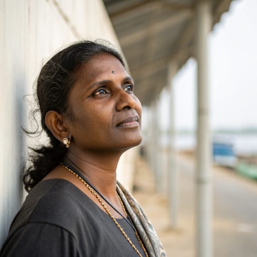 Bharatha woman from Sri Lanka, mainly Colombo and the western coast; ancestral roots on the Pearl Fishery Coast around Thoothukudi, Tamil Nadu, India, related phenotype reference