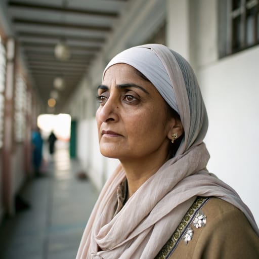 Bhatra Sikhs woman from Punjab, historically the Sialkot and Gurdaspur districts, now mainly Indian Punjab; long-established diaspora in the United Kingdom, related phenotype reference