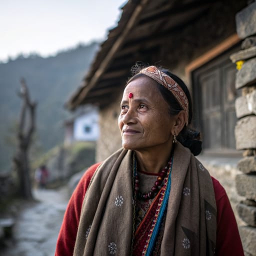 Bhotiya woman from High border valleys of Uttarakhand, India (Chamoli, Pithoragarh and Uttarkashi districts), with related communities in Himachal Pradesh, Sikkim and northern Nepal., related phenotype reference