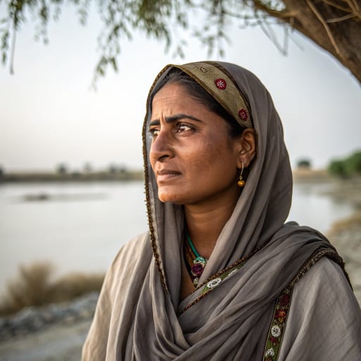 Bhurgri woman from Sindh province, Pakistan, chiefly upper Sindh around Larkana and Jacobabad and the Mirpur Khas area in the southeast; smaller numbers in neighboring Balochistan., related phenotype reference