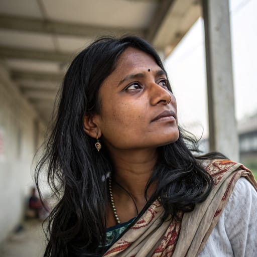 Bihari Muslims woman from Bihar in eastern India, with large displaced communities in Bangladesh and in Karachi, Pakistan, related phenotype reference