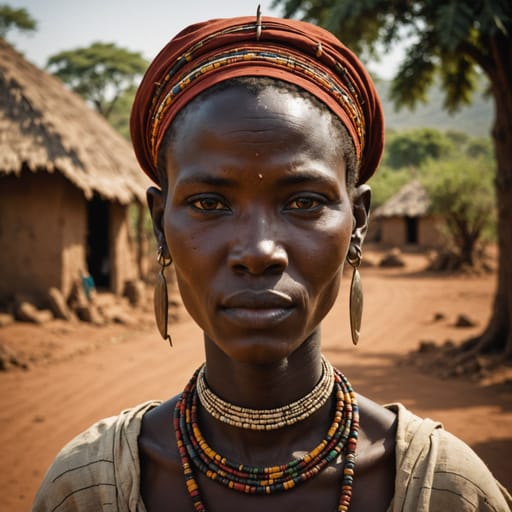 Bodi woman from Lower Omo Valley, SNNPR, Ethiopia — related phenotype reference