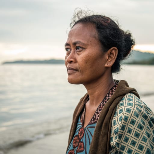 Bonerate woman from Bonerate and Karompa islands in the Flores Sea, Selayar Islands Regency, South Sulawesi, Indonesia