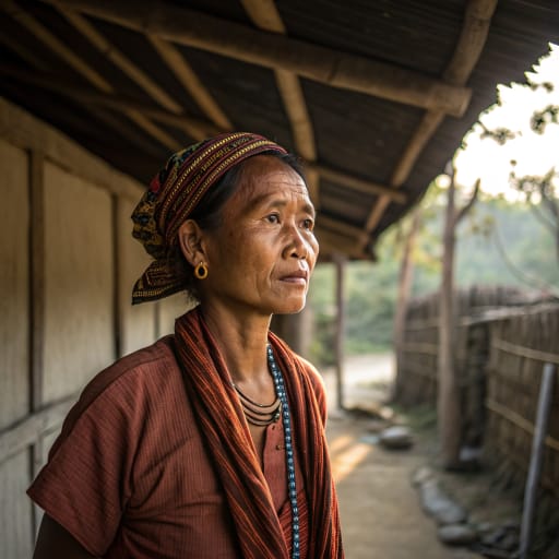 Boti woman from Boti village and nearby settlements, Kie district, South Central Timor (Timor Tengah Selatan) Regency, East Nusa Tenggara, West Timor, Indonesia