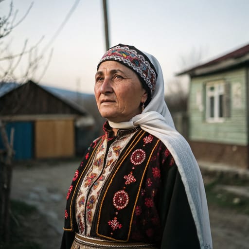 Botlikh people woman from Botlikh village, Botlikhsky District, Dagestan, Russia — Western Asia