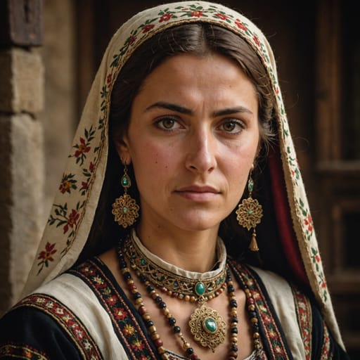 Bulgarians woman from Bulgaria, traditional dress, alternate reference 3, Ethnic Erotic phenotype catalog