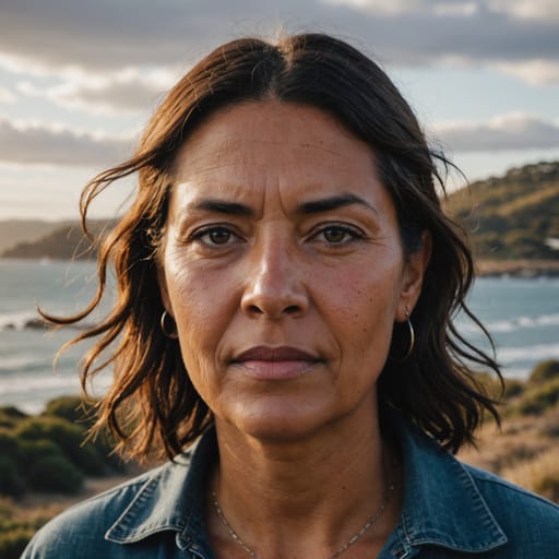 Bunurong woman from Coastal south-central Victoria, Australia: from the Werribee River around eastern Port Phillip Bay, the Mornington Peninsula and Western Port toward Wilsons Promontory, including Melbourne's southern suburbs.