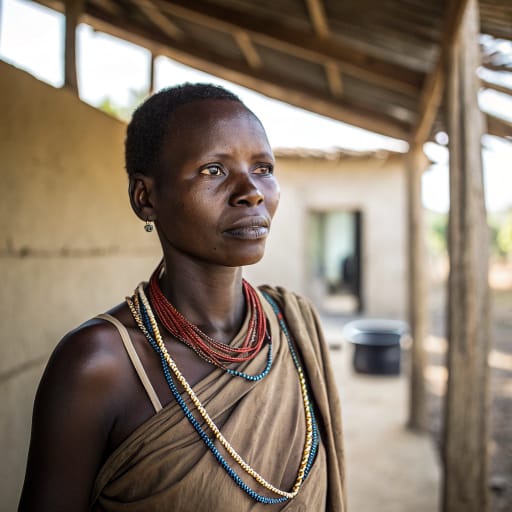 Burunge woman from Chemba District, formerly part of Kondoa District, in Dodoma Region, central Tanzania