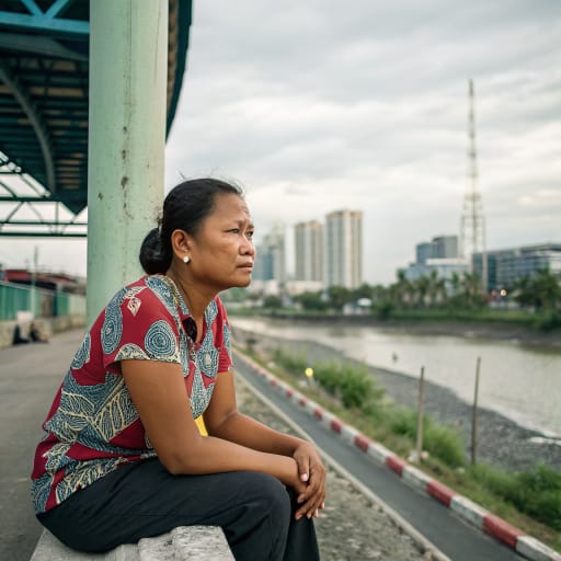 Butuanon woman from Butuan City and nearby lowland and riverside communities of Agusan del Norte, along the lower Agusan River and Butuan Bay, northeastern Mindanao, Philippines