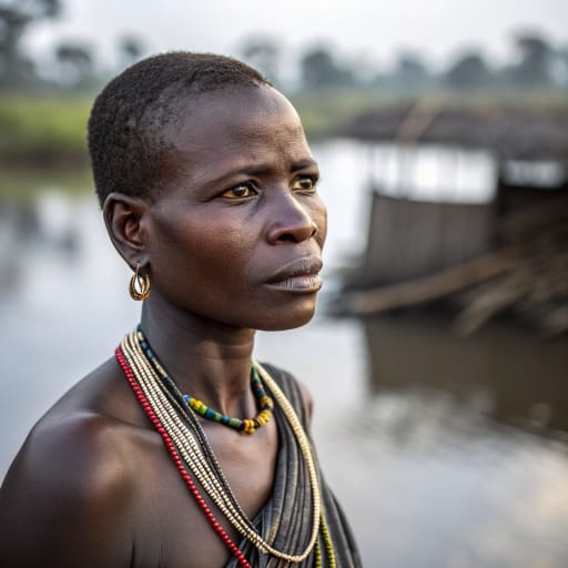 Bwende woman from North of the lower Congo River, mainly in the Pool Department of the Republic of the Congo and reaching into Kongo Central province, DR Congo, related phenotype reference