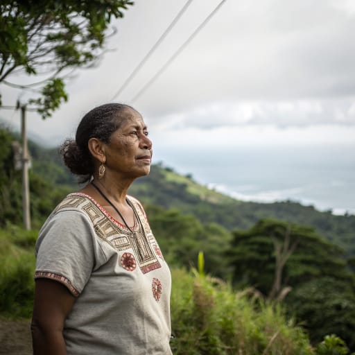 Cabécar woman from Talamanca mountain range, Costa Rica, on the Caribbean and Pacific slopes in Limón, Cartago, San José and Puntarenas provinces, related phenotype reference