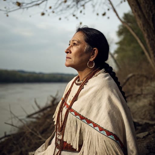 Cahokia woman from The American Bottom on the east bank of the Mississippi River, near present-day Cahokia and East St. Louis, Illinois, United States; later removed to Missouri, Kansas and Oklahoma., related phenotype reference