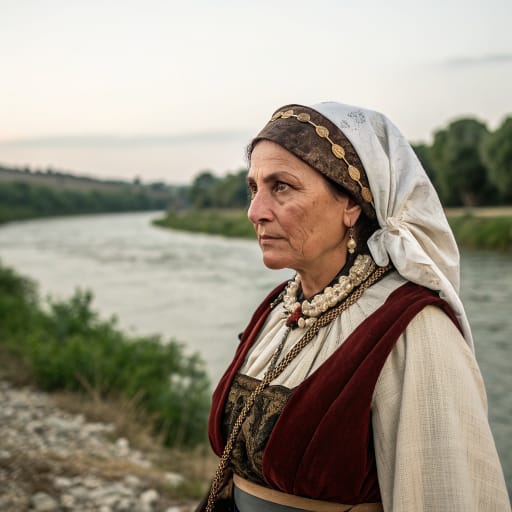 Capenates woman from The ager Capenas on the right bank of the Tiber around ancient Capena, north of Rome in present-day Lazio, Italy., related phenotype reference