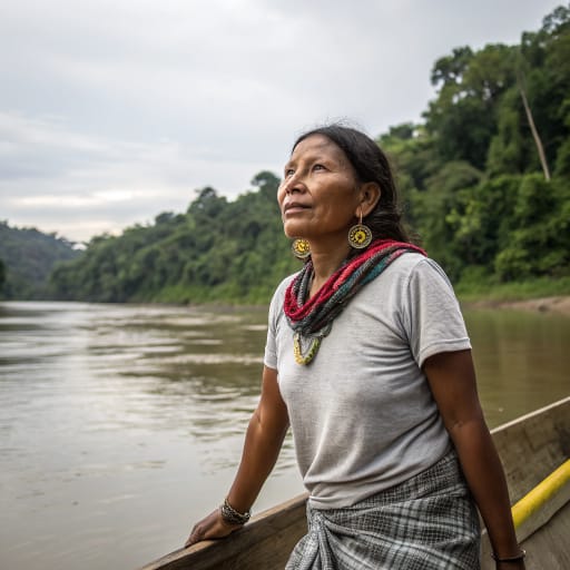 Cavineño woman from Northern Bolivian Amazon, along the Beni River around Riberalta, in the Beni and Pando departments of Bolivia