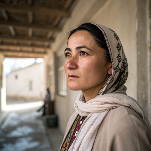 Central Asian Arabs woman from Scattered villages in Uzbekistan (Bukhara and Kashkadarya regions), southern Tajikistan and northern Afghanistan (Balkh, Jowzjan and Kunduz), related phenotype reference