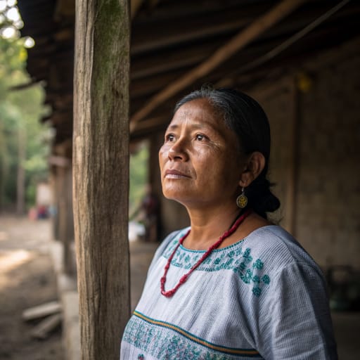 Ch'ol woman from Northern Chiapas, Mexico, around Tila, Tumbalá, Sabanilla, Salto de Agua and Palenque; migrant communities in the Lacandon forest, Campeche and Tabasco, related phenotype reference