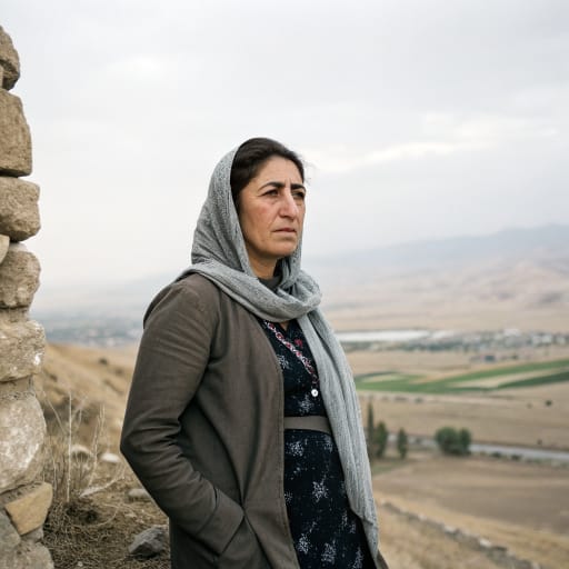 Chalabianlu woman from Qaradagh (Arasbaran), the upland district of East Azerbaijan province in northwestern Iran, between the Tabriz plain and the Aras River, related phenotype reference