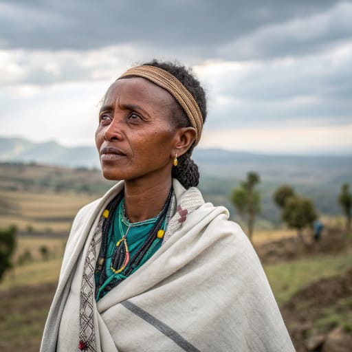 Chebo woman from The Shewa highlands southwest of Addis Ababa, centered on the Woliso area of the Southwest Shewa Zone, Oromia Region, Ethiopia