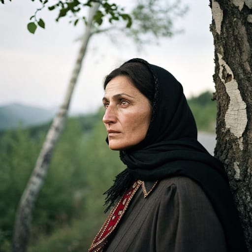 Chechens woman from Chechnya (Russia), traditional dress, alternate reference 3, Ethnic Erotic phenotype catalog