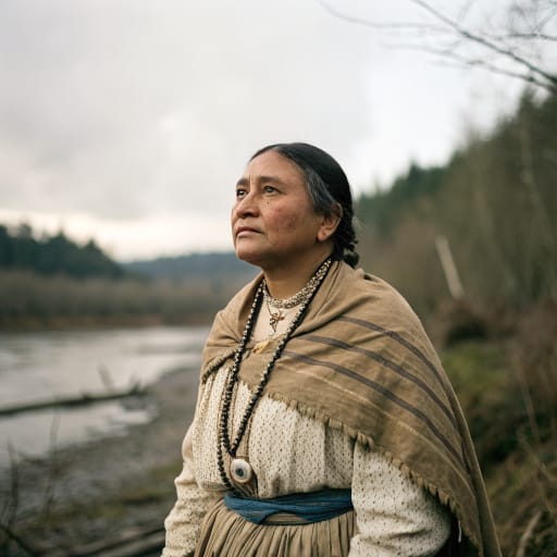 Chelamela woman from The Long Tom River drainage on the west side of the Willamette Valley, in present-day Lane and Benton counties, Oregon, United States, related phenotype reference