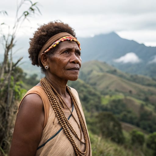 Chimbu : femme, référence phénotypique apparentée