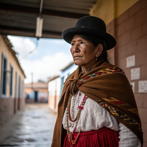 Chipaya woman from Santa Ana de Chipaya, Oruro department (Bolivian Altiplano) — South America
