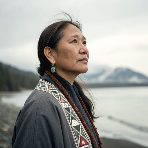 Chugach woman from Prince William Sound and the outer Kenai Peninsula coast, southcentral Alaska, United States; villages include Tatitlek, Chenega Bay, Nanwalek and Port Graham, related phenotype reference