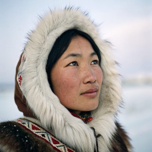 Chukchi woman from Chukchia