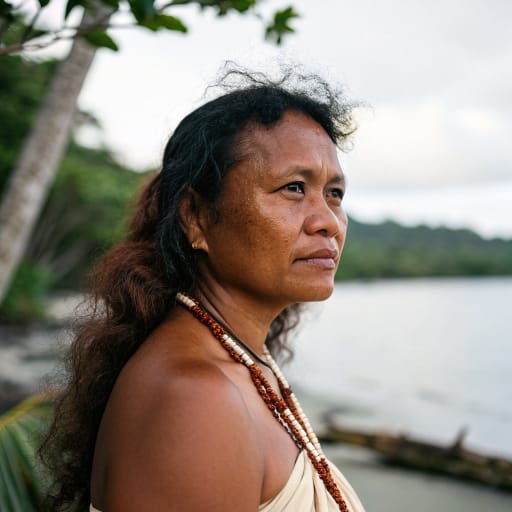 Chuukese woman from Chuuk Lagoon (Federated States of Micronesia)